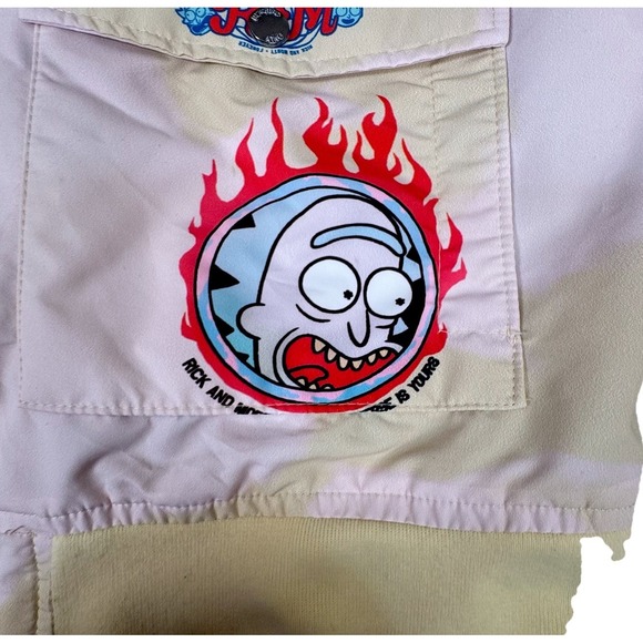 Rick And Morty Members Only Jacket - M Rare Adult Swim Lightweight Full Zip EUC - Picture 3 of 16
